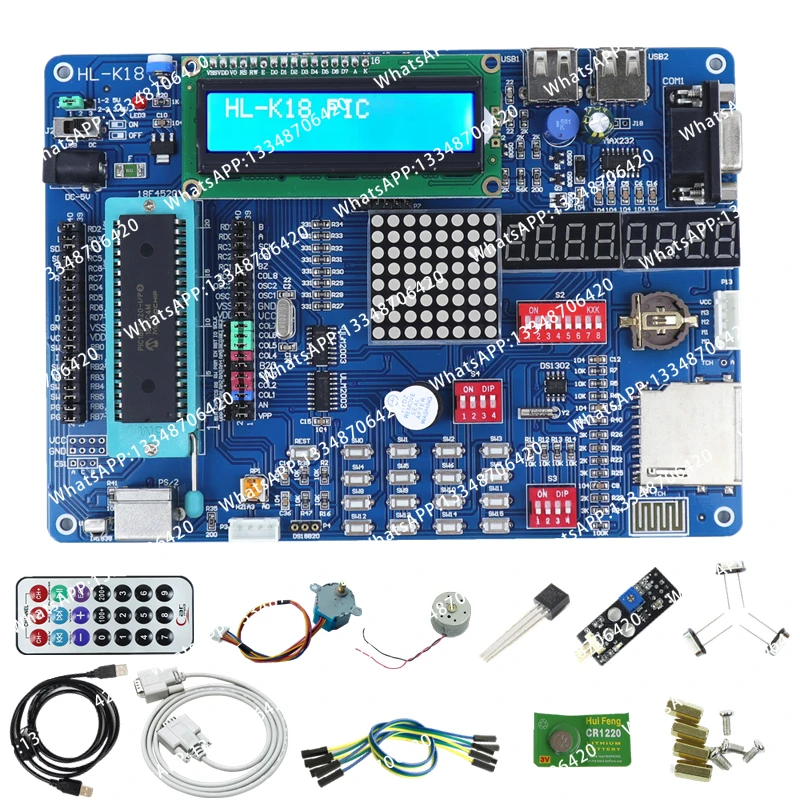 Placa de Desarrollo PIC16F877A, Placa de Aprendizaje de Microcontroladores PIC con Emulador kit2, Kit de Placa de Desarrollo PIC