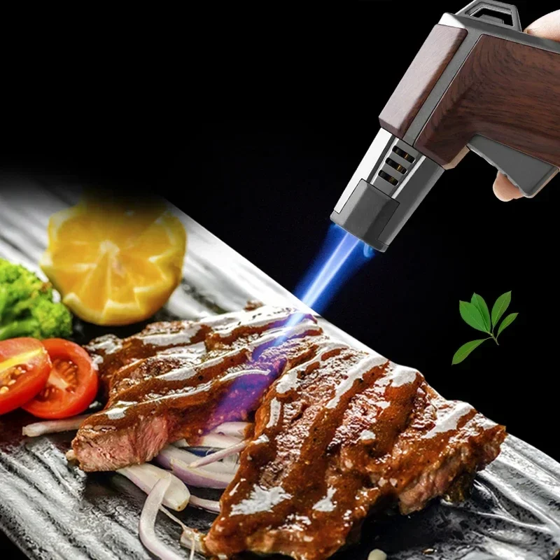 JOBON 금속 데스크탑 직접 스프레이 터보 라이터 야외 방풍 고염 주방 바베큐 시가 점화기 총 용접 도구 선물