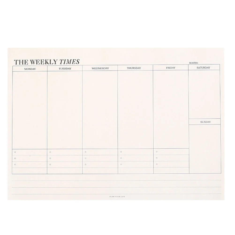

Daily Notepad Planner Memorandum Paper Tear Off Notebooks Study Bedroom Office Smooth Odorless Practical Schedule Memo