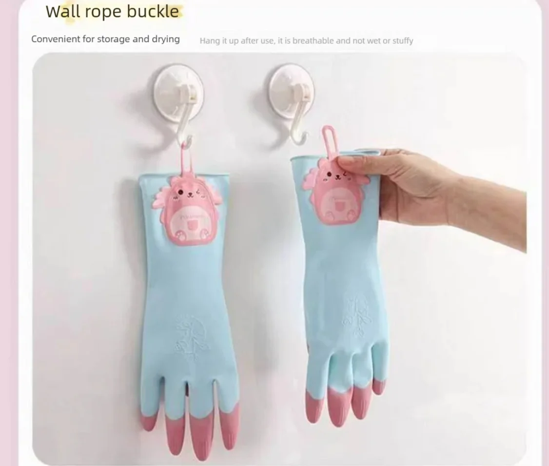 Household cleaning latex rubber durable dishwashing gloves