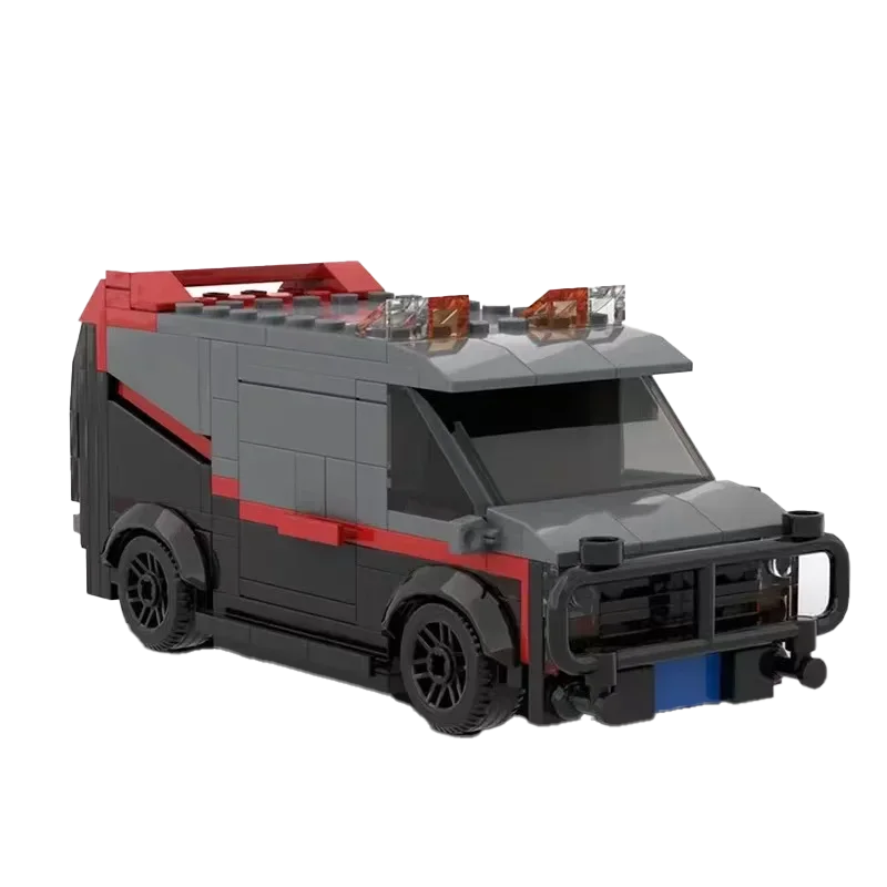 Ensemble de construction de briques MOC A-Team pour enfants, véhicule d'équipe SWAT, modèle de voiture jouet, département de police, cadeau de jouet, 242 pièces