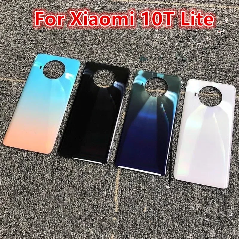10TLite Battery Back Cover For Xiaomi Mi 10T Lite Rear Housing Glass Case Replace Repair Spare Parts