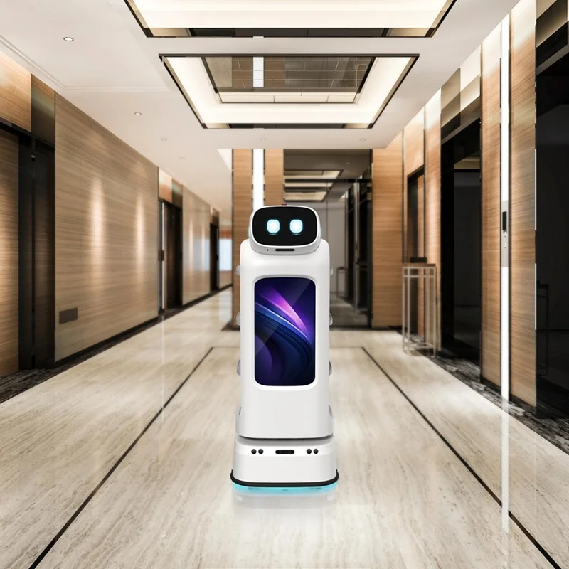 Intelligent Food Delivery Robot for Hotels and Restaurants Voice Dialogue Advertising Welcome Service