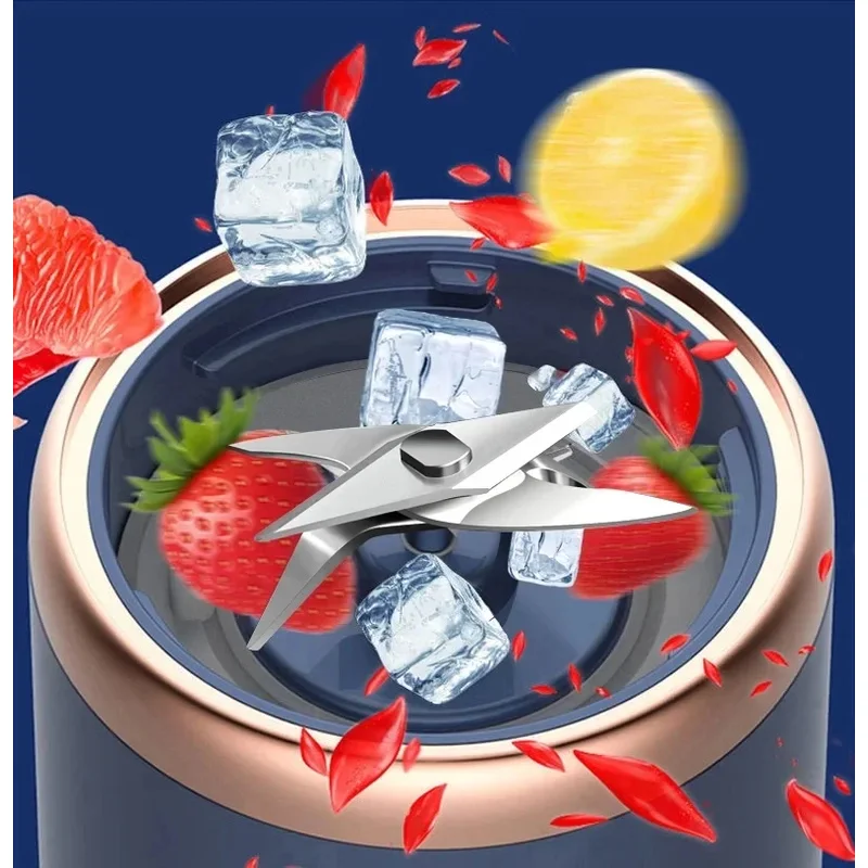 1set-New portable juicer with 2 cups, USB rechargeable mini blender, fresh juicer cup, personal sized smoothie blender