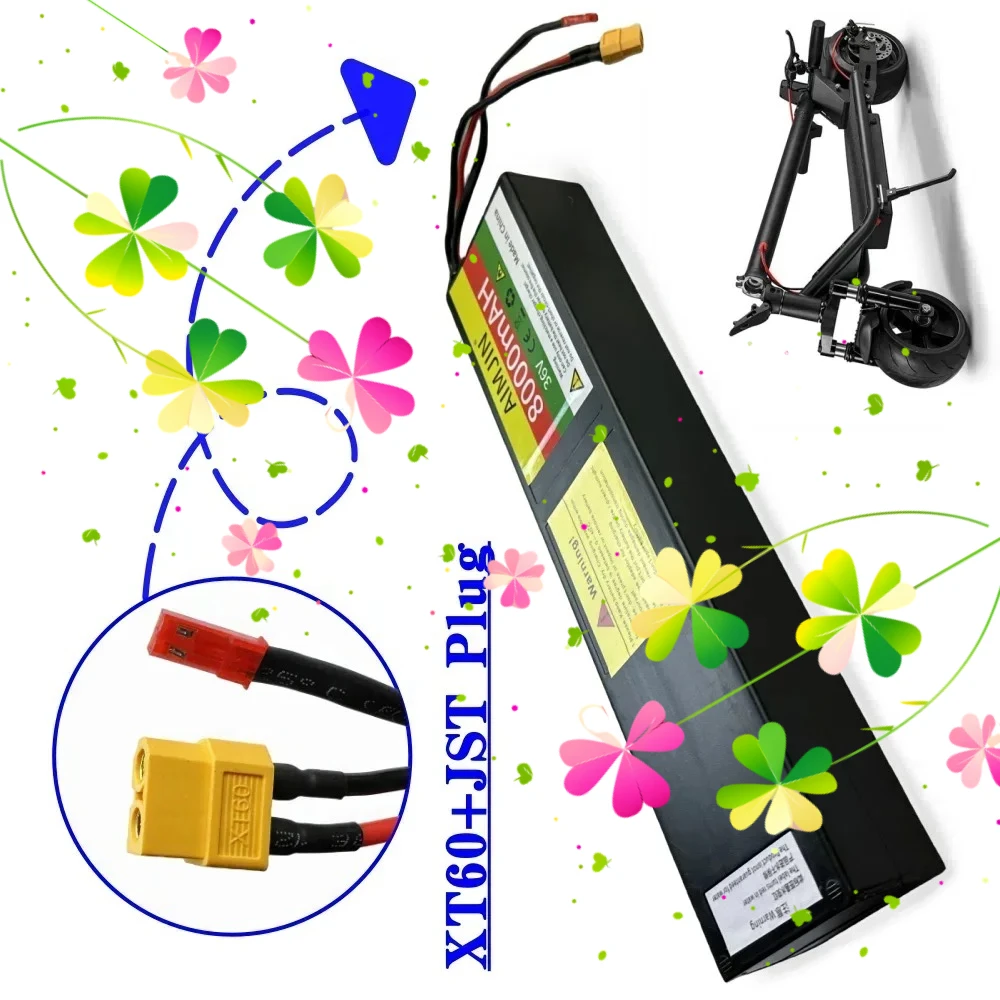 

10S3P For KUGOO S1 S2 S3 Electric Scooters Lithium-Ion Battery Pack 36V 8000mAh Rechargeable Battery XT60+JST interface
