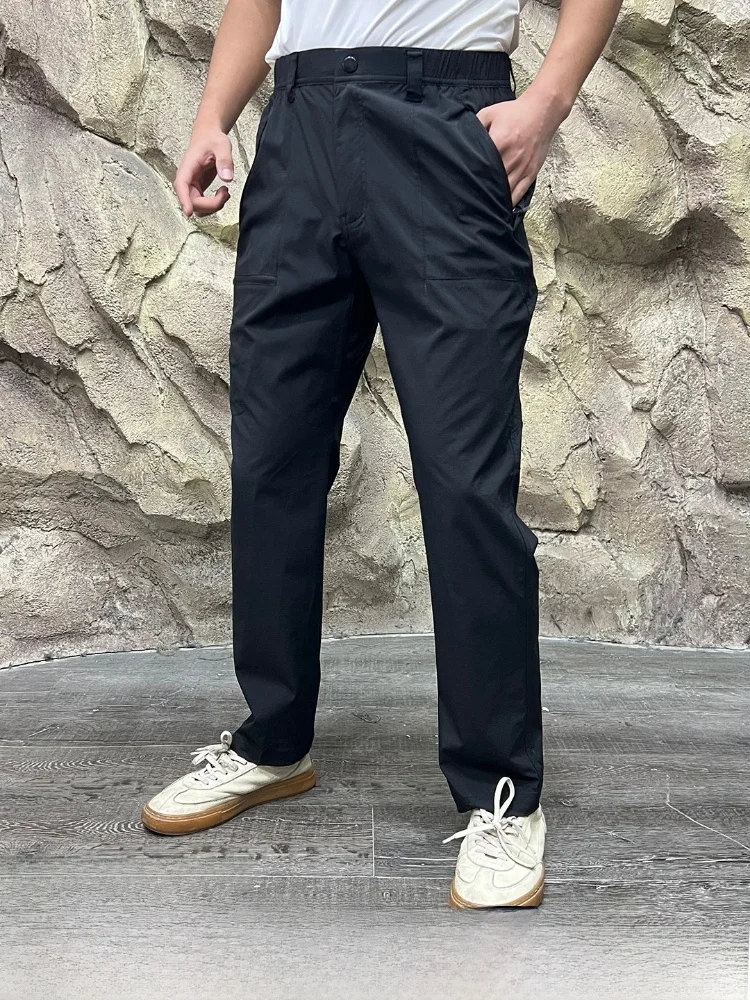 

Функциональные брюки серии 3D Tailoring: охлаждающие, быстросохнущие, водонепроницаемые, повседневные, эластичные, прямого кроя, на пуговицах, из нейлона и спандекса