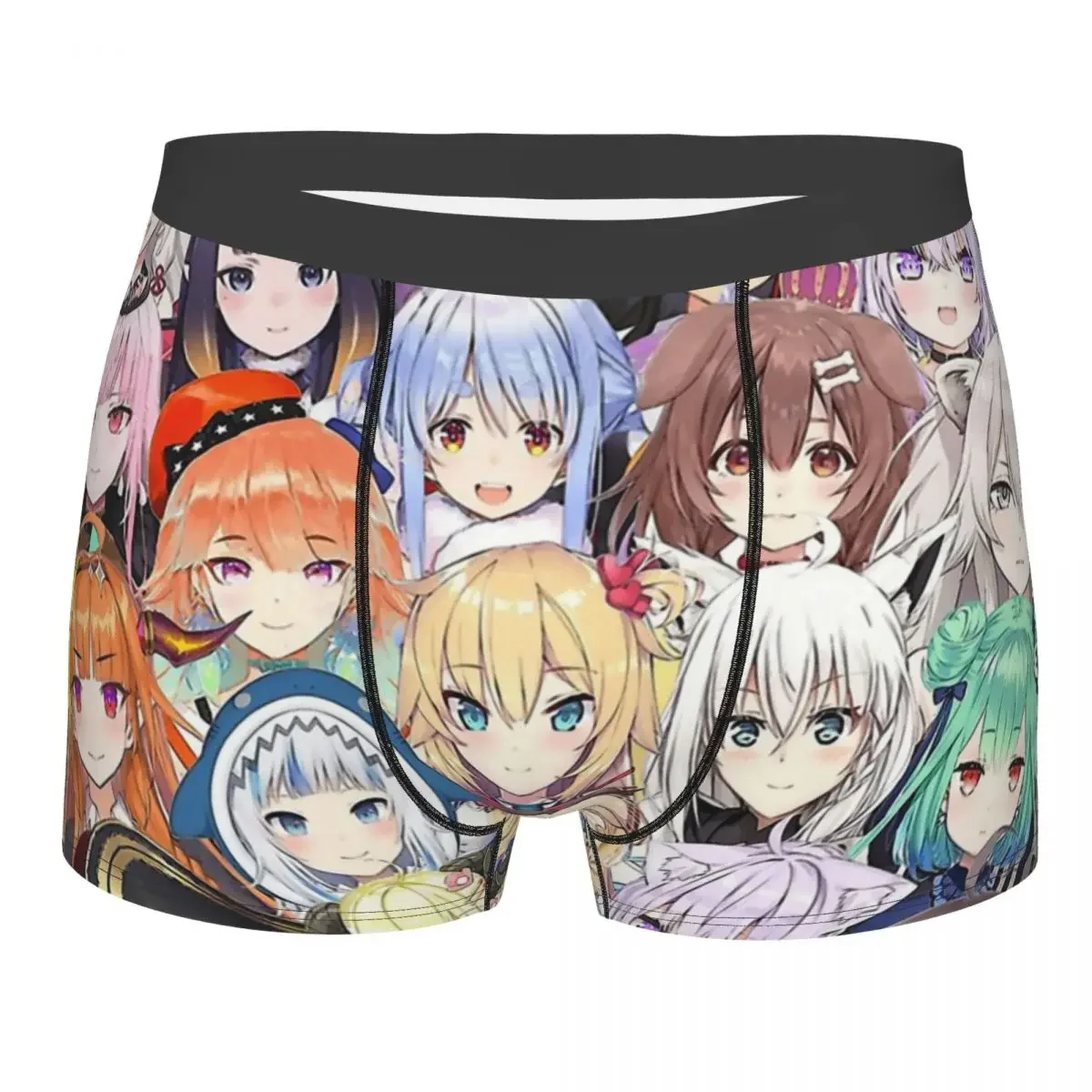 Hololive Members Vtuber Group Portrait Underpants Cotton Panties Man Underwear Comfortable Shorts Boxer Briefs