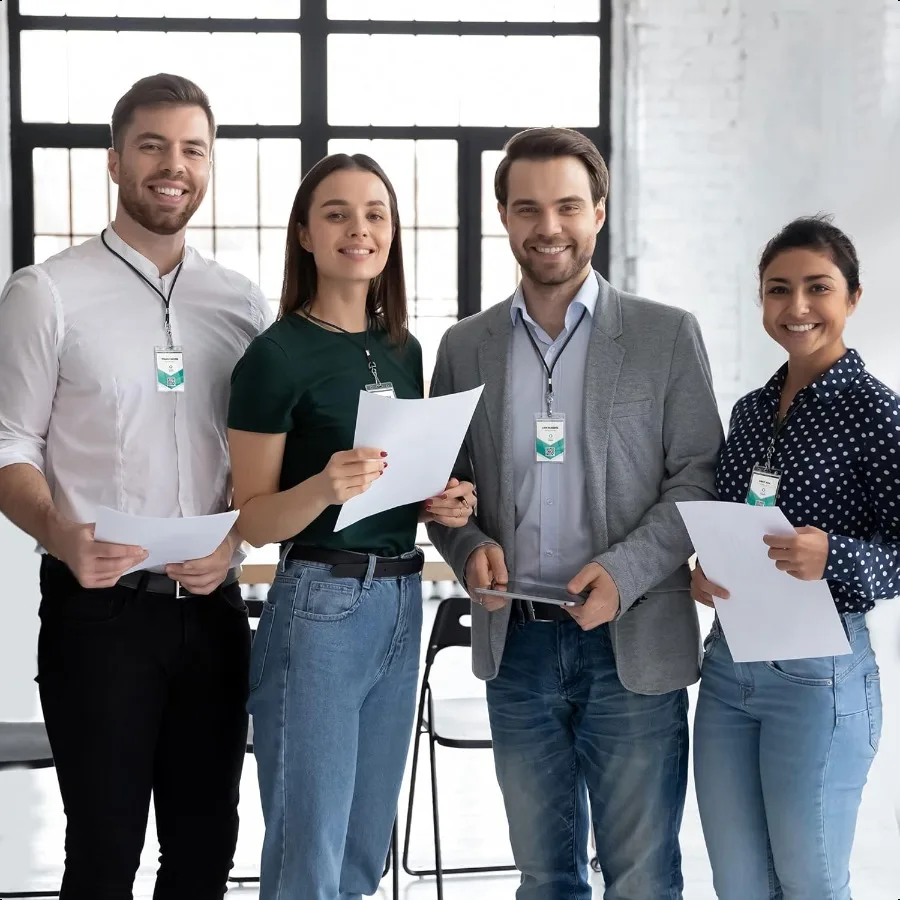 Vertical Card Protector w Soft Edge Premium Tier Sealable 2.25x3.5 Inch 100 Pack Waterproof ID Badge Holder Plastic Name Tag Ho