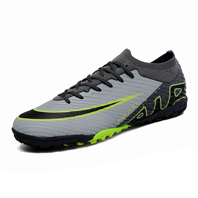 

Men's FG/TF Soccer Cleats Professional Football Boots Ultralight Non-Slip TPU Studs Breathable Turf Grass Field Size 35-45