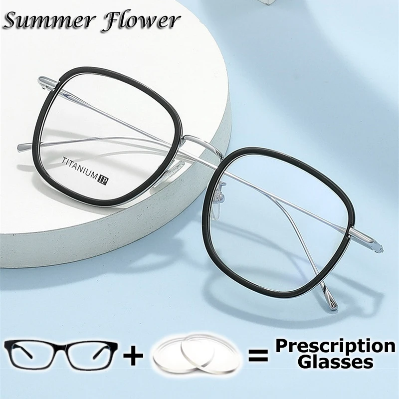 

Prescription Glasses Men Design Optical Lenses Myopia Presbyopia Eyeglass Fashion Gafas Male Multifocal Photochromic Lenses