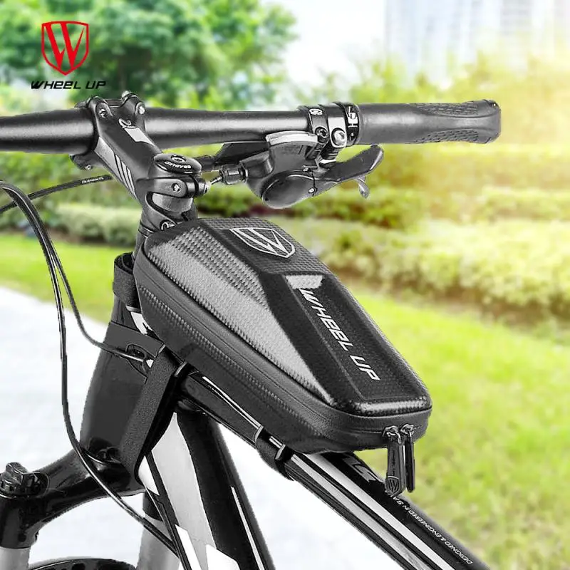 Mountain Bike Bag 3D Hard Shell Wheelup EVA Pouch Pack With Light Hook Waterproof Narrow Side Laminated MTB Panniers