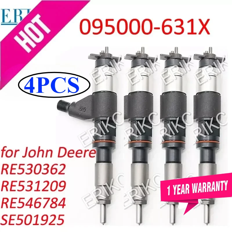 095000-6311 Diesel Injection 095000-6310 Fuel Injector Spray RE530362 RE531209 for John Deere 6830SE RE546784 SE501925 DZ100212
