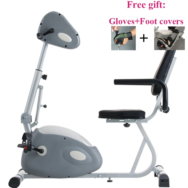 Electric Exercise Equipment with Gloves and Foot Covers for Elderly, Upper and Lower Limb Rehabilitation Training Bike