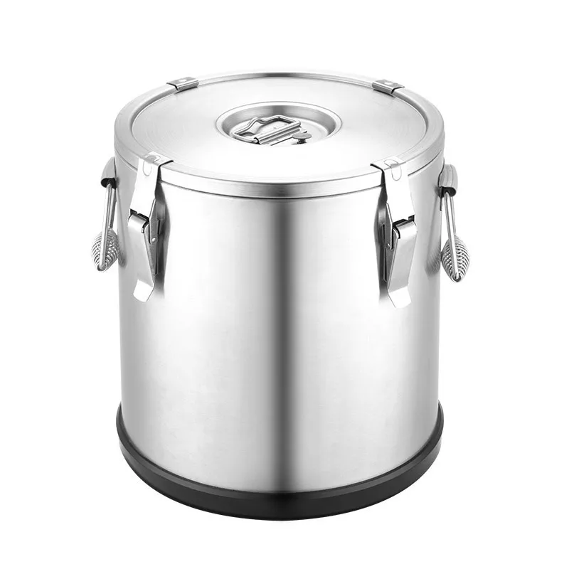 

Ведро с термоизоляцией из нержавеющей стали 304, уплотнительная пряжка в европейском стиле, ведро для хранения большой емкости, двойное