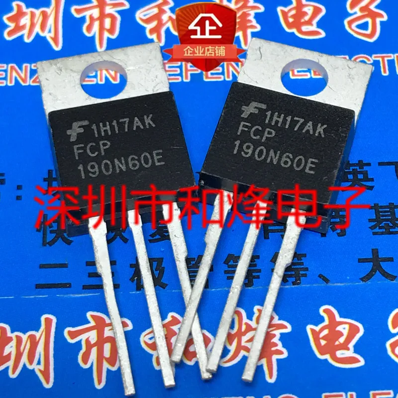 Free shipping  FCP190N60E  TO-220 600V 13.1A     20PCS