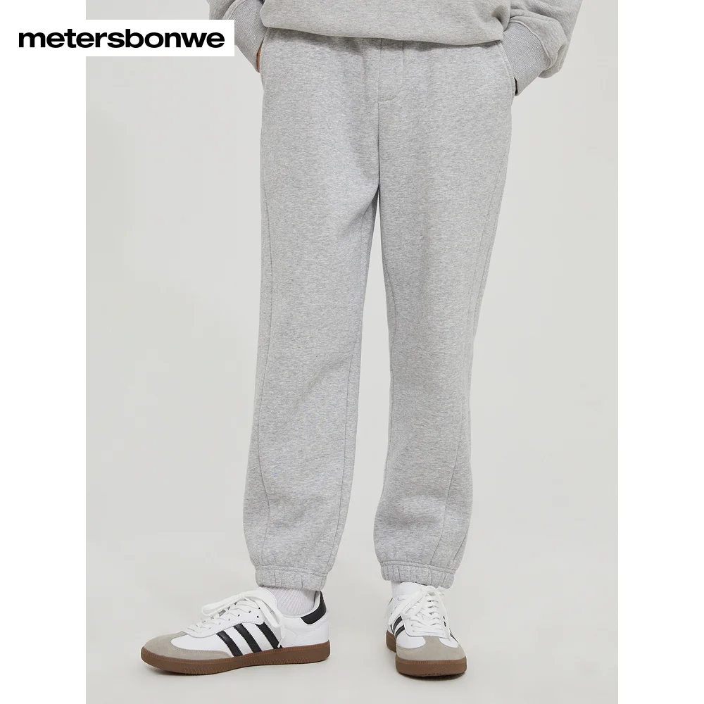 

Metersbonwe Plush Casual Pants Men Winter Leggings Loose Fitting Sanitary Pantstrendy High Street Sports Trousers