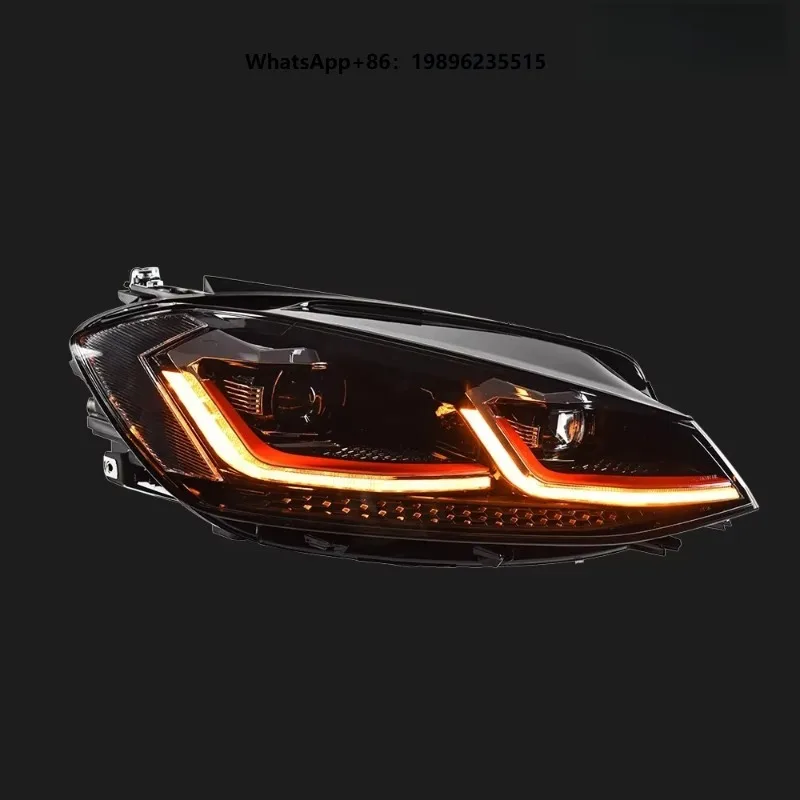Car Light ForGolf 7.5 2018-2020 Led Headlight Assembly Upgrade Golf 7.5 Style Led Sequential Turn Signal Headlamp