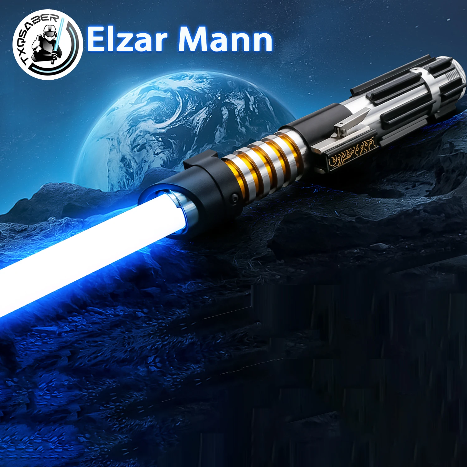 

Elzar Mann Высокое качество TXQSABER RGB тяжелый дуэльный световой меч металлическая рукоять Proffie 2,2 SNV4 NeoPixel лазерный меч подарок для косплея
