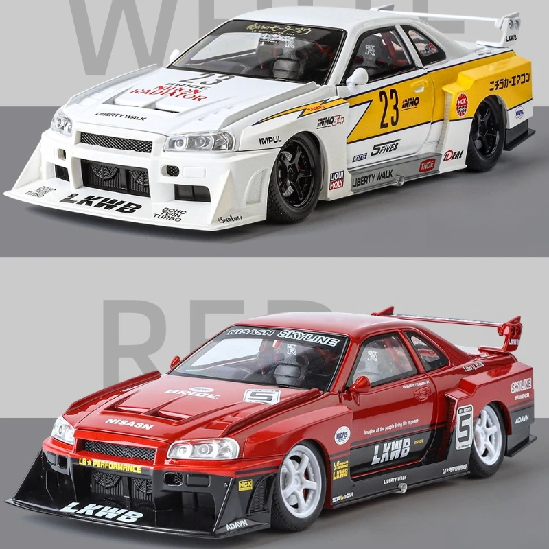 

GTR34 model room desktop decoration, give friends or collect high-end toy gifts.