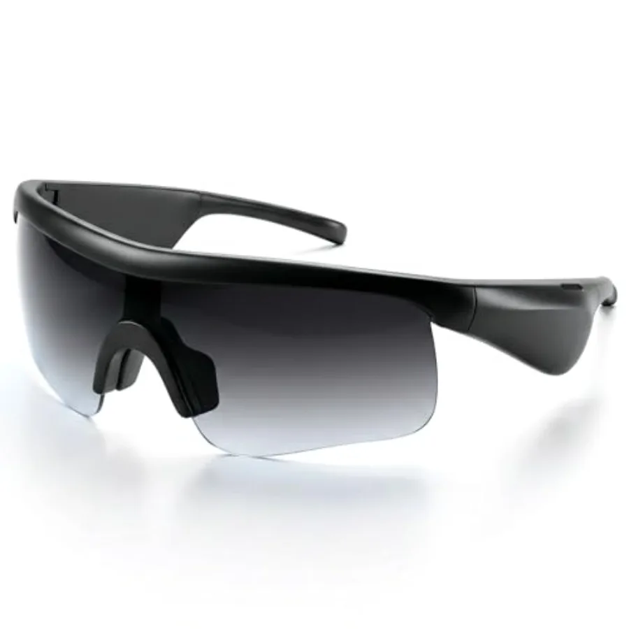 

Bluetooth Glasses with Open Ear SpeakersHi-Fi Stereo Sound Audio Sunglasses for Men Polarized UV400 Waterproof for Cycling Runn