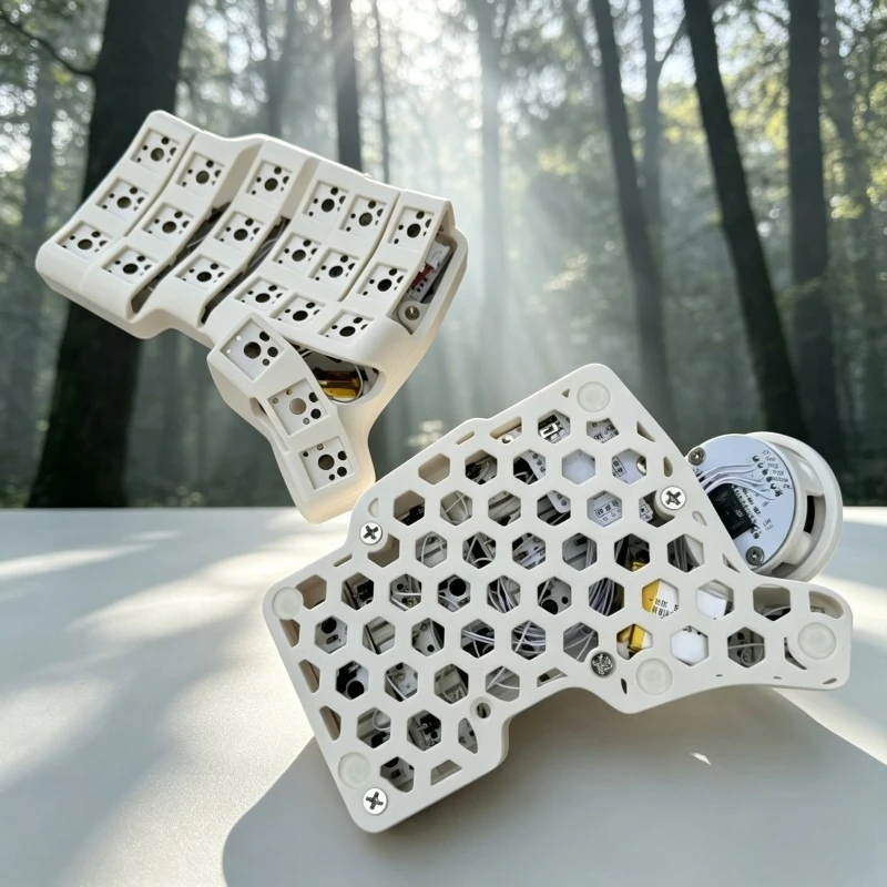 

Беспроводная Bluetooth-клавиатура Charybdis Mini 3X6 с раздельной конструкцией, низкопрофильными переключателями Choc V2, возможностью горячей замены, игровой аксессуар, Teclado