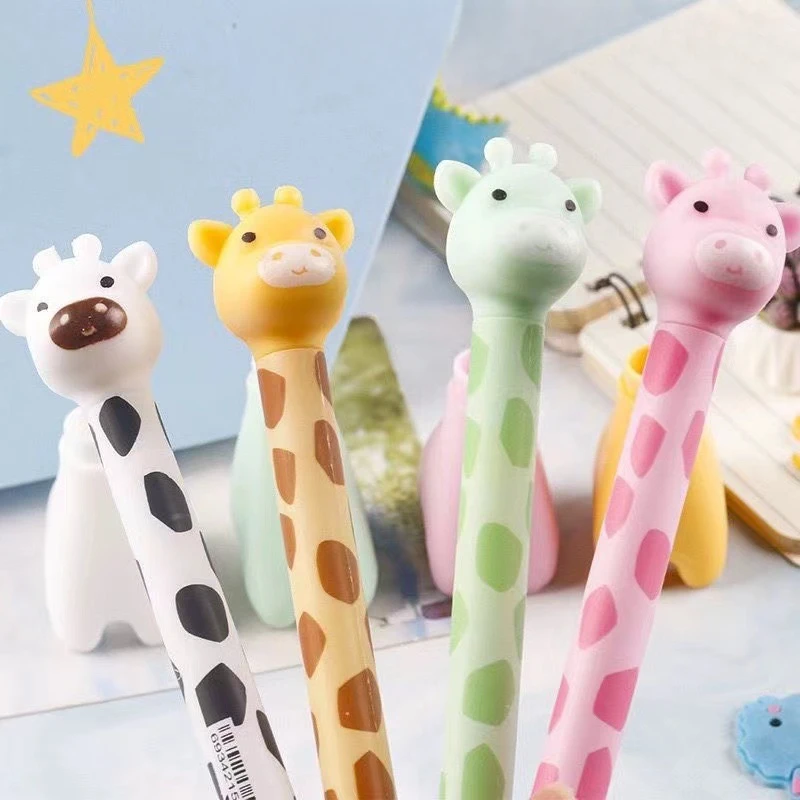 Cartoon Deer Shape Gel Pen Cute Student Stationery Pen Student Signature Pen Student Good-looking