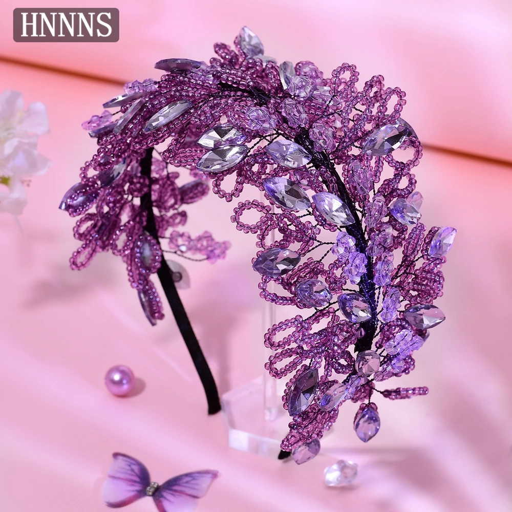 TOPQUEEN حفلات الزفاف الأنيقة الفاخرة Headbands اليدوية حبة النسيج المرأة مأدبة حفلة رائعة إكسسوارات الشعر YXA165 #3