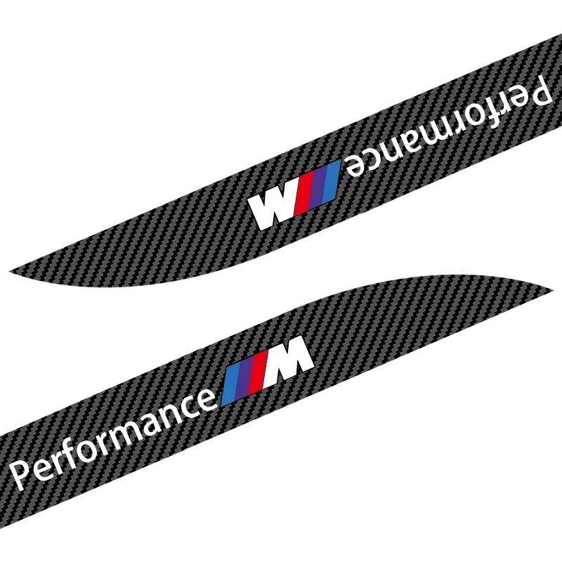 Carbon Car Door Side Skirt Sill Stripe Sticker Anti-scratch Refit sticker For BMW M F10 F07 E90 E60 F30 E89 E85 E92 X2 X3 X4 X5