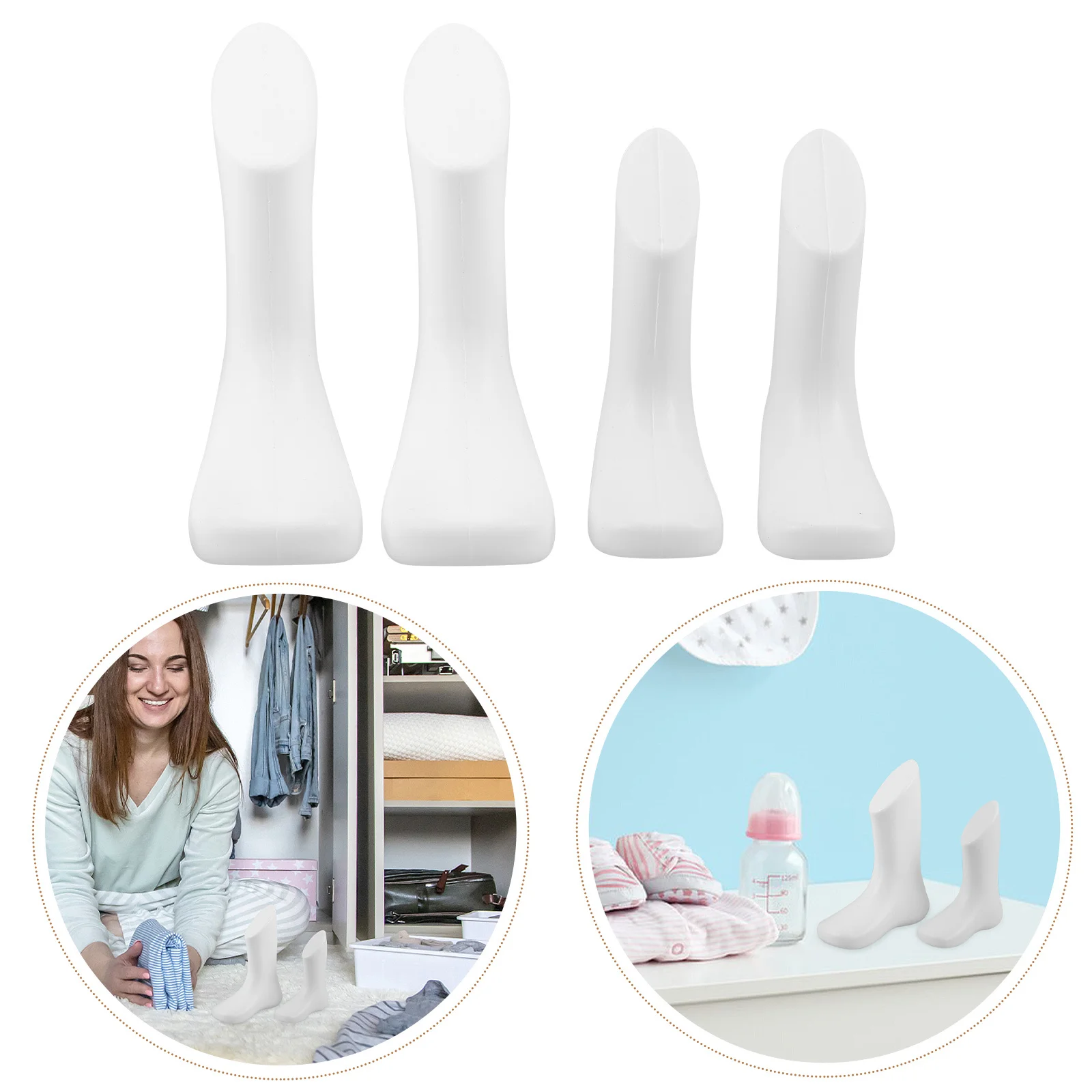 

4 шт. манекен для носков, форма детской обуви, обувь для демонстрации ног, форма для малышей, детская