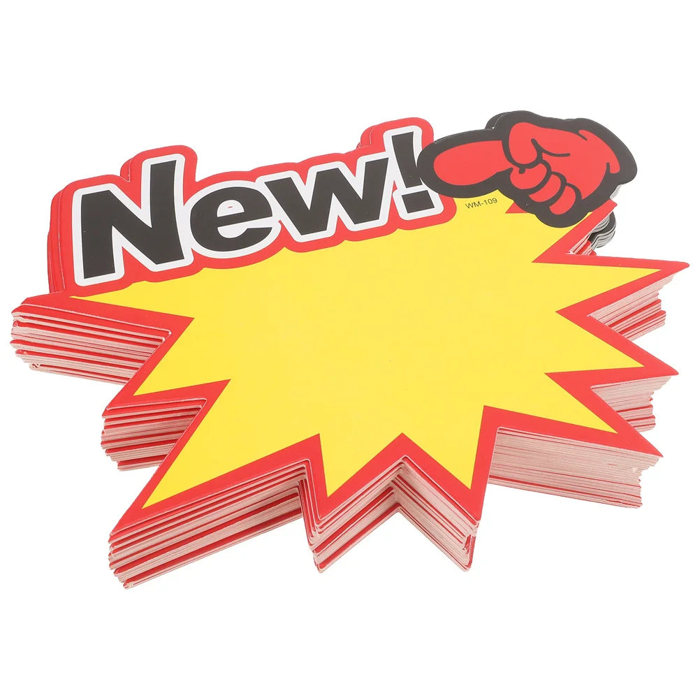 

200Pcs Price Tags Bright Store Sale Signs Paper Labels for Supermarket Commerce Display Clear Pricing Labels