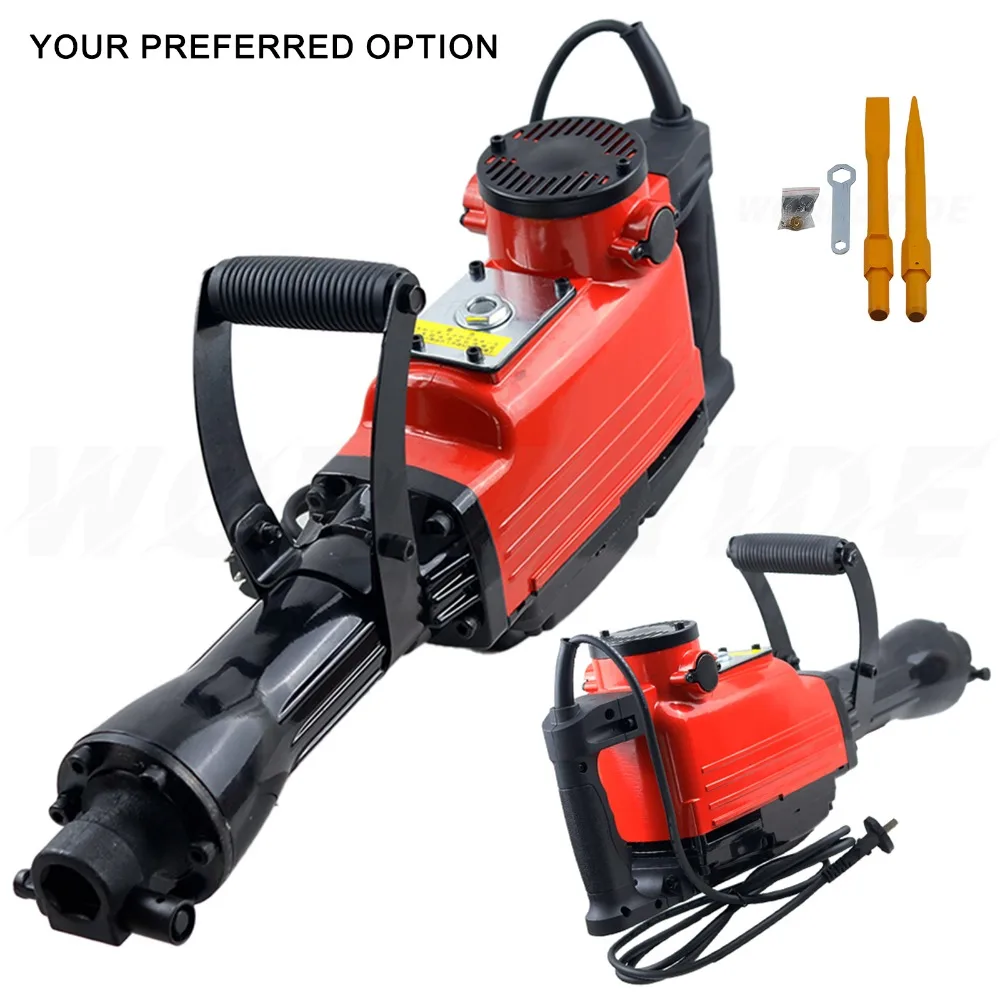 MFLY 6501 4000W Demolition Jack Hammer 220V 50Hz 14KG Heavy Duty Concrete Breaker for Ground Wall Concrete Breaking