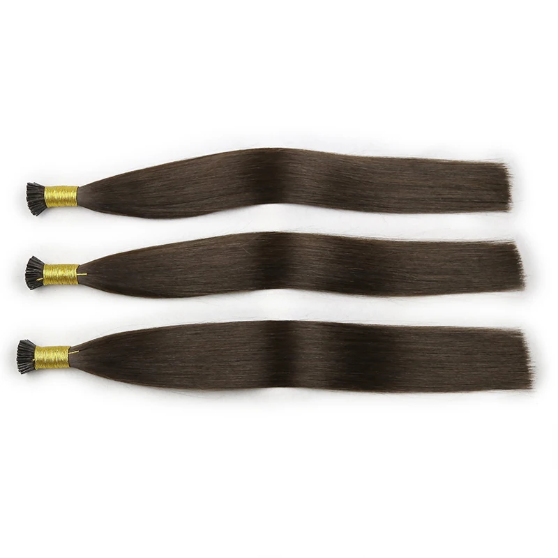 Wholesale 100% Natural Raw Virgin Human Hair High Quality 100G I tip Human Hair Extensions In Stock