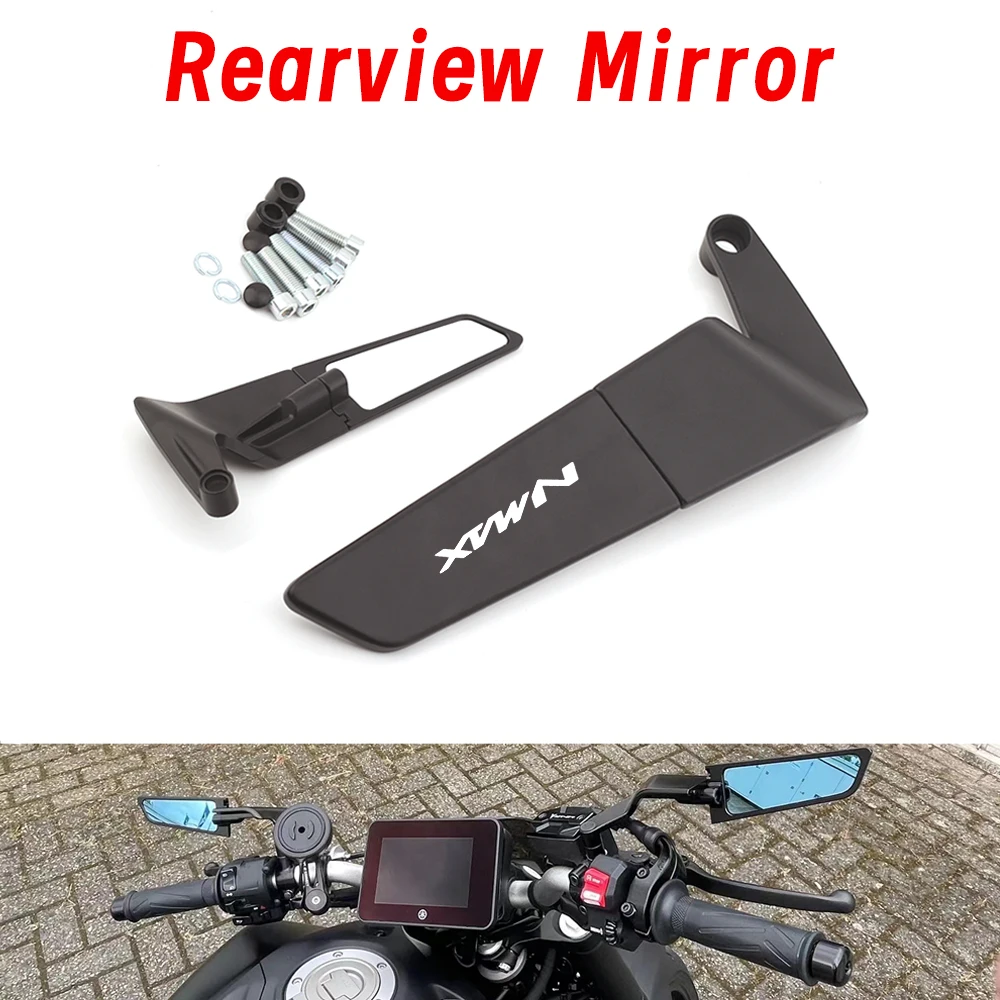 For Yamaha Nmax125 Nmax155 Nmax 125 155 Universal 1 Pair Metal Alloy Rearview Mirrors Parts Motorcycle Accessories