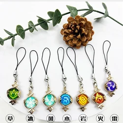Game Impact Fontaine Pneuma Mini Eye of God Strap Lanyards For IPhone Mobile Phone Case Keychain Car Key Chains Cover Hang