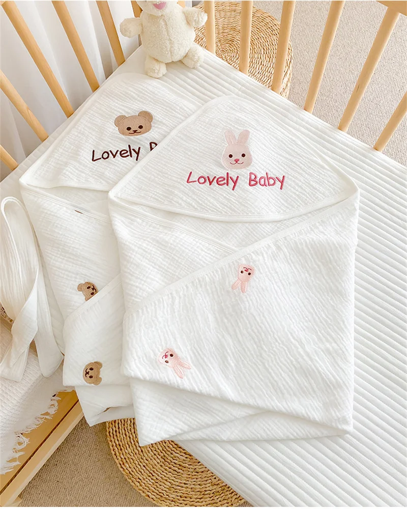 Muslin Baby Swaddle Blanket Newborn Baby Blanket For Boy Girl Cotton Cocoon Infant Receiving Blankets For Sleeping Swaddle Wrap