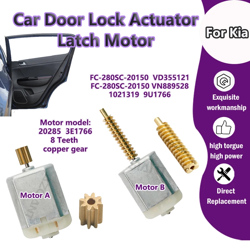 

AZGIANT For Kia CERATO Forte/Spectra 5/X-Trek/Cadenza/Stinger/NIRO Car Door Lock Actuator Latch Motor copper carbon brush tool