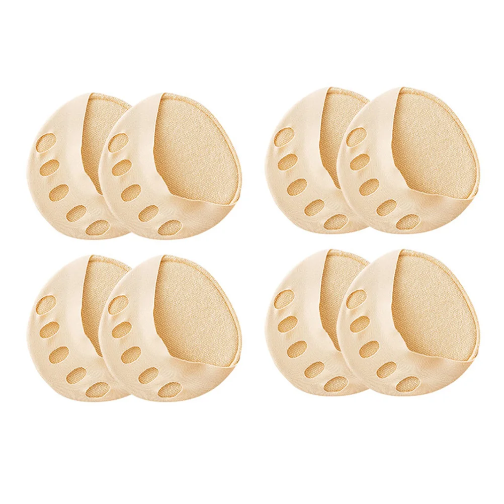

4Pairs Lightweight Invisible Toeless Socks Breathable Half Toe Topper Liner Socks Cushioned Support Woman Sock