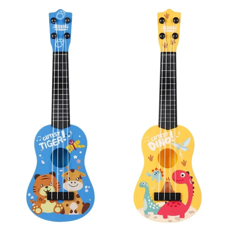 Brinquedo de guitarra ukulele pequeno infantil, pode jogar instrumento musical simulado, Montessori educação infantil, piano música brinquedos para crianças