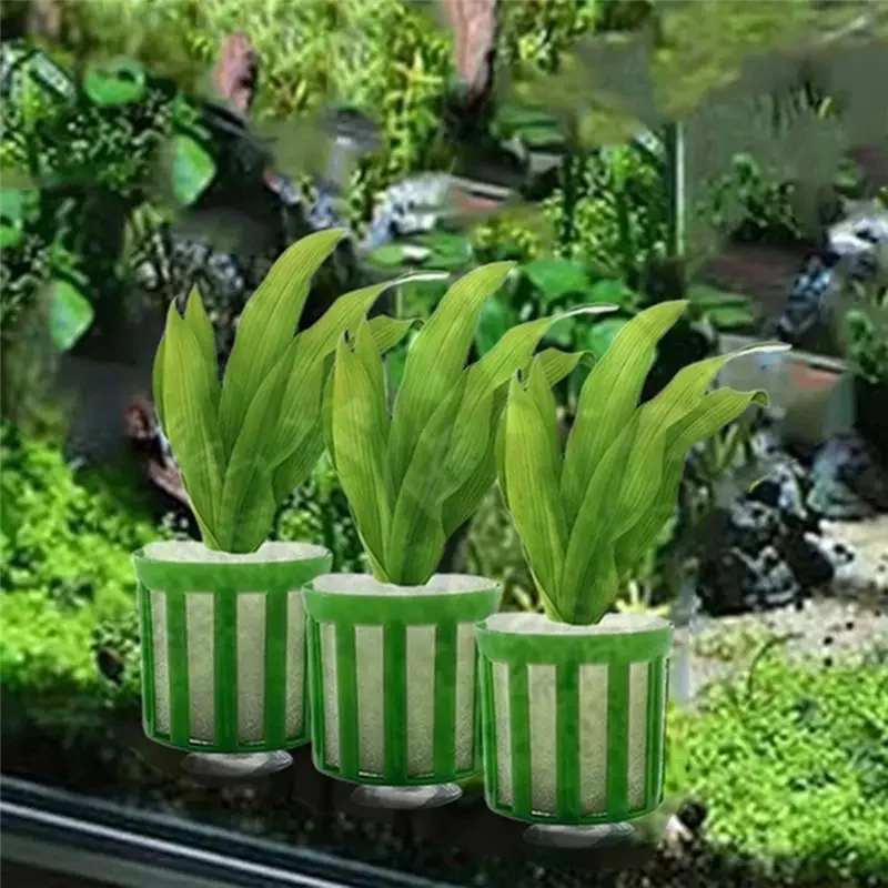 

B-Est Aquatic Plant Fixed Holder 10Pcs Aquarium Plant Fixing Pot Kit Aquarium Accessories Aquarium Landscape Decoration