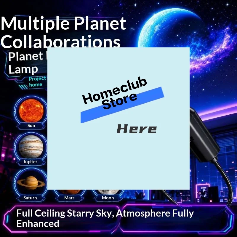 USB Planet Star Projector Mini Galaxy Projection Lamp Portable Space Atmosphere Night Light For Bedroom Party Decor【Homeclub】