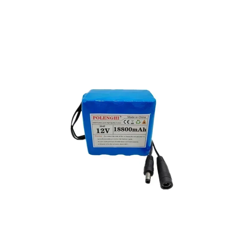 3S4P 12V 12800-18800mAh18650 oplaadbare Li-ionbatterijen