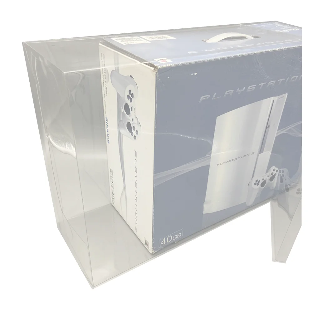 

Collection Display Box For PS3 CECHH00/Sony PlayStation 3 Game Storage Transparent Boxes TEP Shell Clear Collect Case