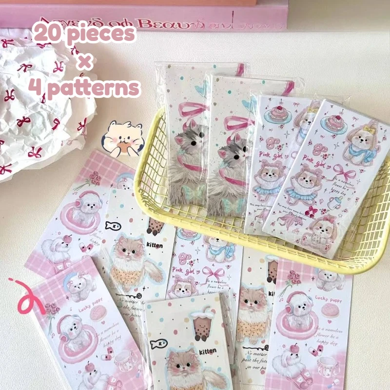 

80 шт., кавайная уплотнительная наклейка с изображением кота, пузырьковая почтовая программа, гофрированная коробка, этикетка, наклейка, милая маленькая деловая упаковка для девочек, украшение «сделай сам»