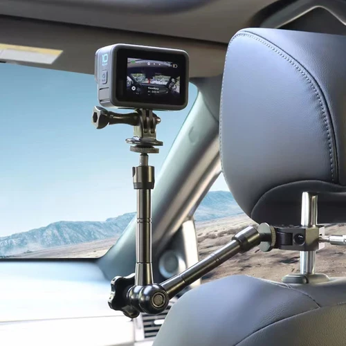 Imagen 1 del producto Soporte de montaje para cámara de acción de coche, soporte de fijación para cámara deportiva Gopro para Go Pro Hero 10 9 8 7 6 5 DJI Osmo Insta360