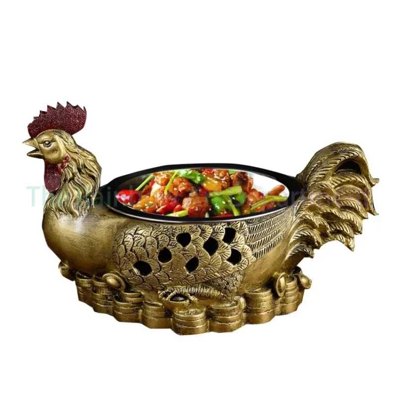 Tableware Big Plate Chicken  Hotel Restaurant Artistic Cuisine Dry  Creative Characteristic Private Home Cuisine Special-Shaped