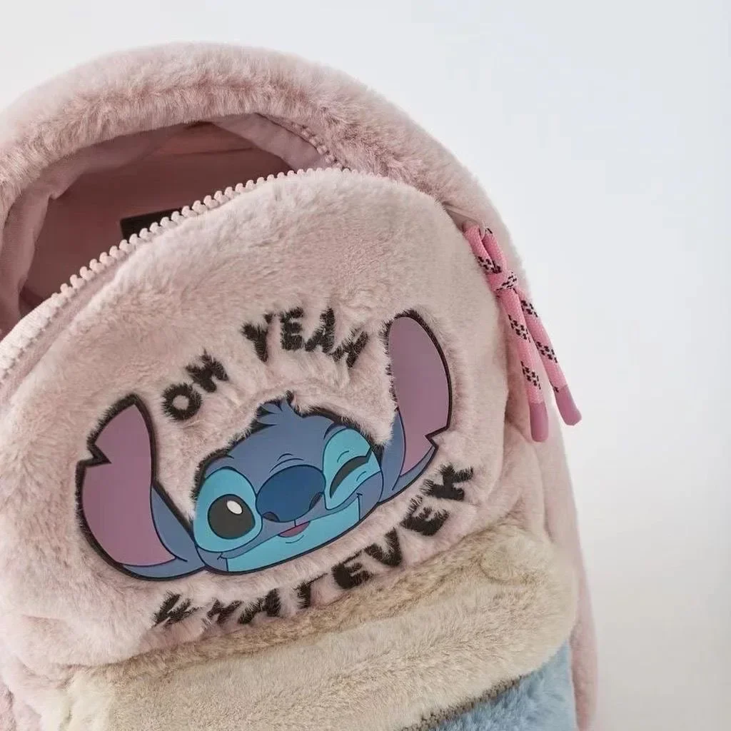 Disney Cartoon Stitch Nowy plecak dla dzieci Mini tornister dla dziewcząt i chłopców Śliczna torba na ramię