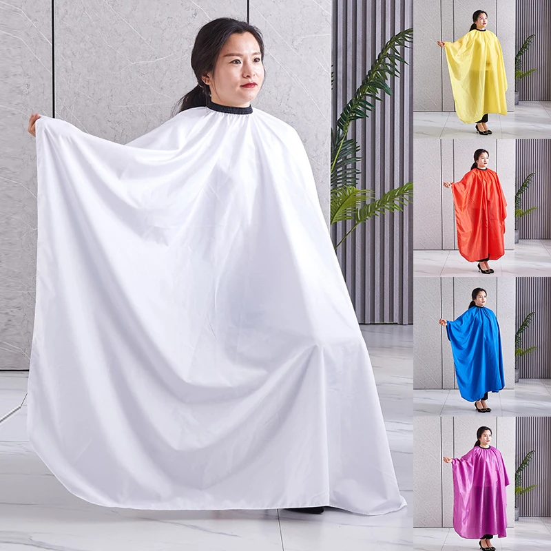 1PC Pro Adult Barber Cloth Gown Solid Color Waterproof Hairdresser cape For Hair Cutting barber Aprons Hair Style Salon Supplies