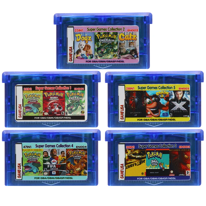 

GBA Game Cartridge Collection EN Series 32 Bit Video Games Console Card