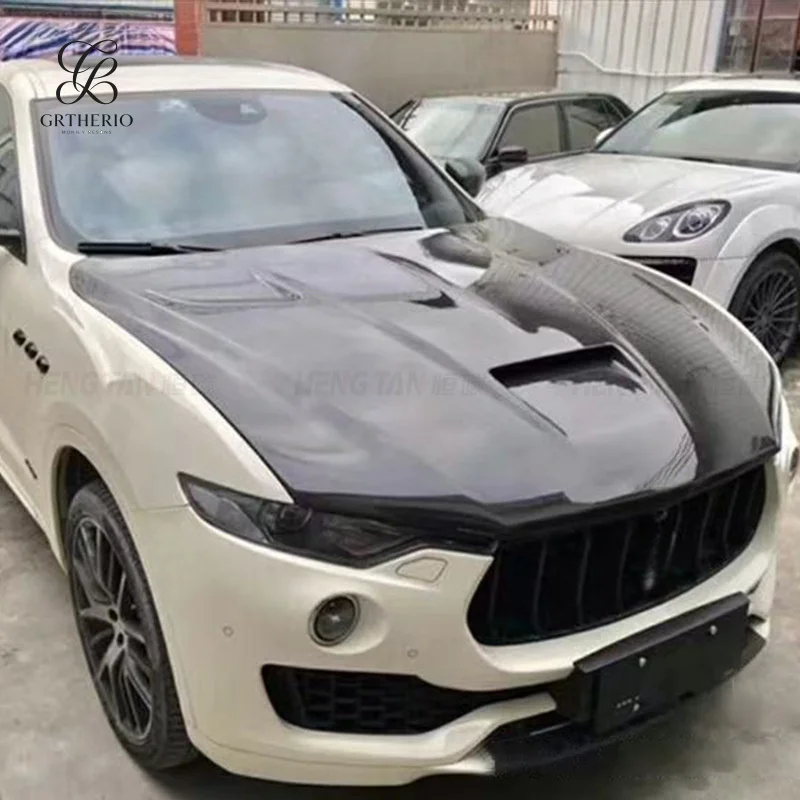 Suitable for Maserati Levante Msy model, carbon fiber modified hood/engine /front cover