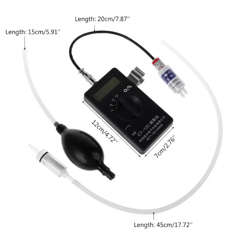 Tester zawartości tlenu O2 detektor tlenu miernik monitor CY-12C Pro